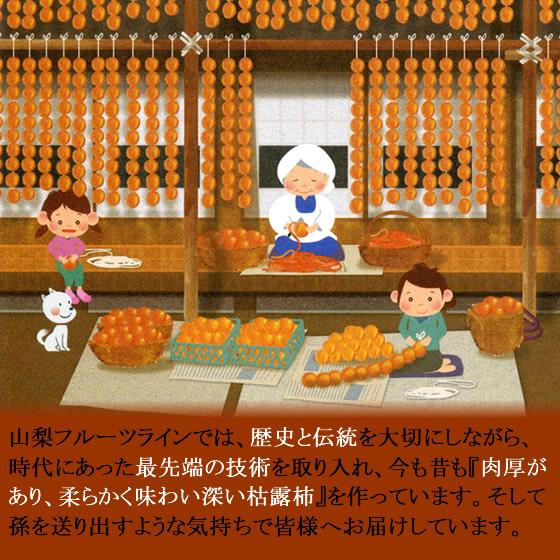 干し柿 甲州百目柿 ころ柿 枯露柿 山梨県産 2号(中箱) 9〜16個入 約