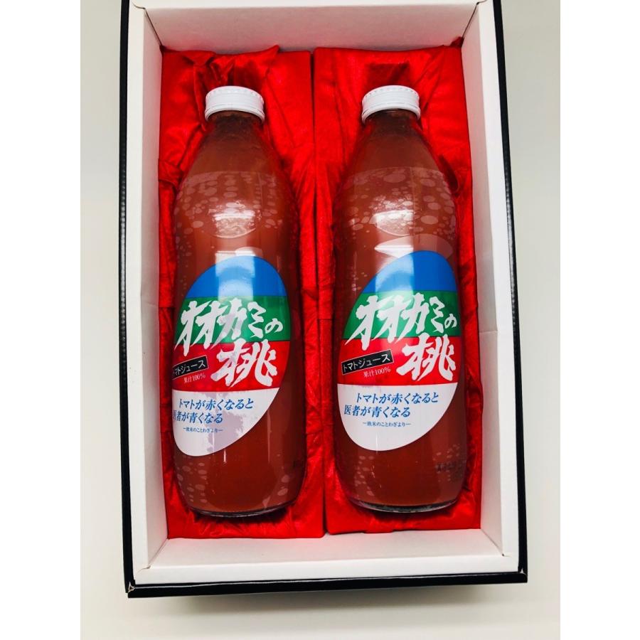 オオカミの桃 トマトジュース 有塩 1L×2本 化粧箱入り ookaminomomo2果物専門店 フルーツ千里 通販 Yahoo!ショッピング