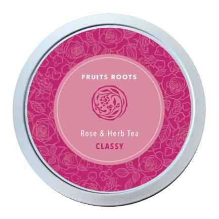 フルーツルーツ ローズ＆ハーブティー CLASSY さ姫 オーガニック 薔薇 
