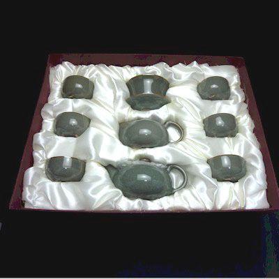 中国茶器セット（灰色歌窯） |  | 01