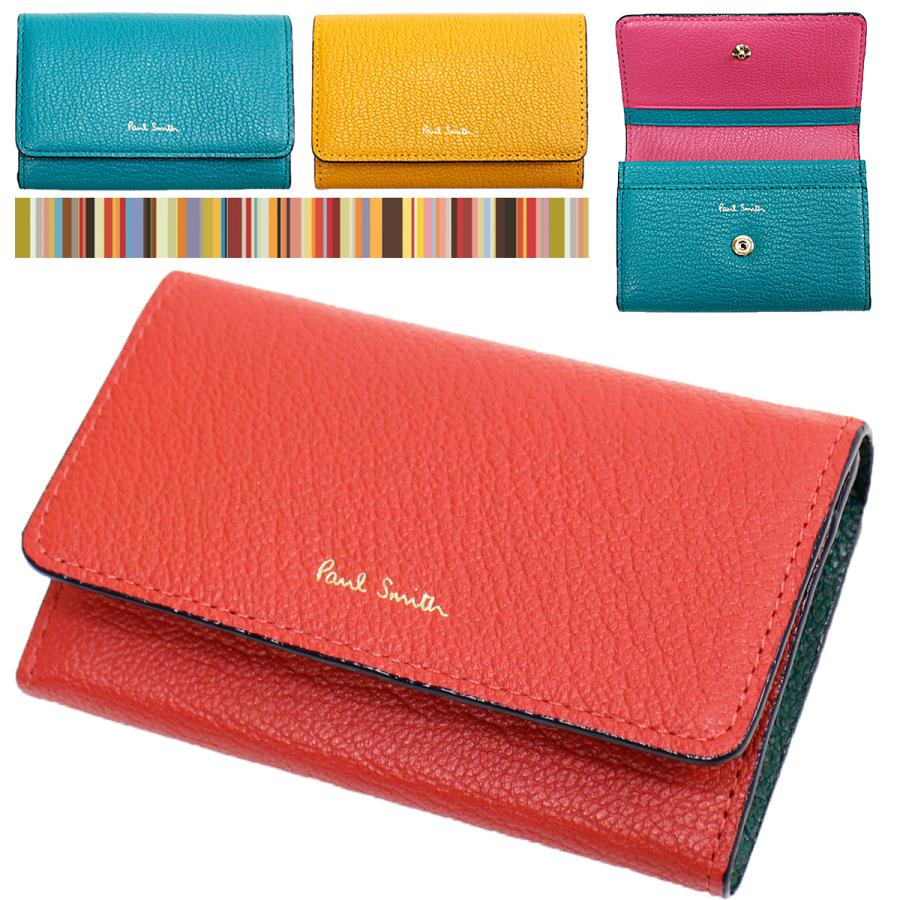 ポールスミス Paul Smith 名刺入れ カードケース カラーブロックゴート 本革 レザー Pwd672 新品 専用箱付 コラル ターコイズ イエロー Paul Pwd672 Buy More ヤフーショップ 通販 Yahoo ショッピング