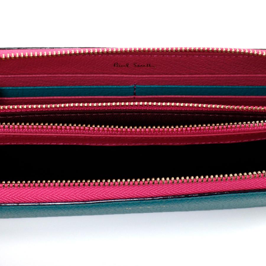 ポールスミス Paul Smith 財布 長財布 レディース カラーブロック ポールスミス Paul Smith 財布 長財布 レディース カラーブロック