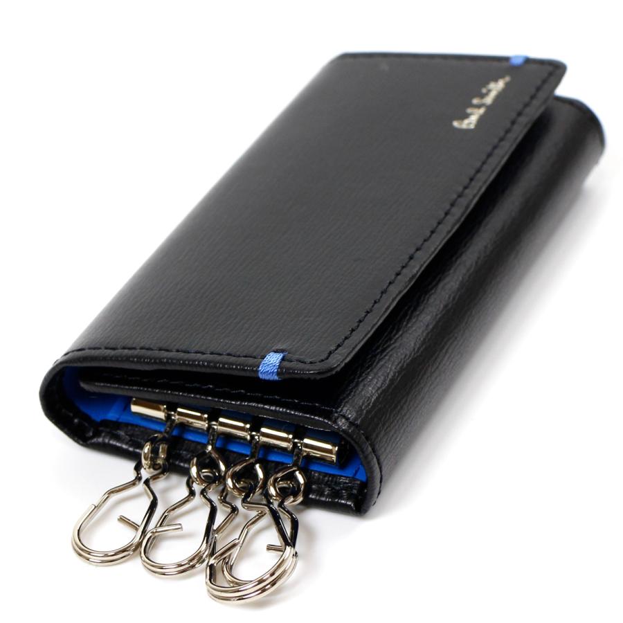 超目玉 新品 ブランド レザー 本革 専用箱付 Psc1 カラーコンビパルメラート 4連 キーケース メンズ Smith Paul ポールスミス 40代 30代 代 誕生日 お祝い プレゼント 人気 財布 帽子 ファッション小物