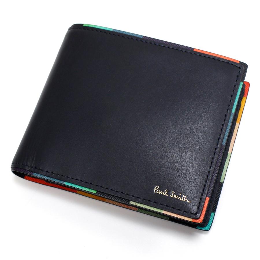 数量は多 アーティストストライプポップ 小銭入れあり 二つ折り財布 財布 メンズ Smith Paul ポールスミス 40代 30代 代 誕生日 お祝い プレゼント 人気 ブランド 新品 ウォレット 専用箱付 Psc514 紳士 紺 ネイビー レザー 本革 財布 Www Nepalmountaintrekkers Com