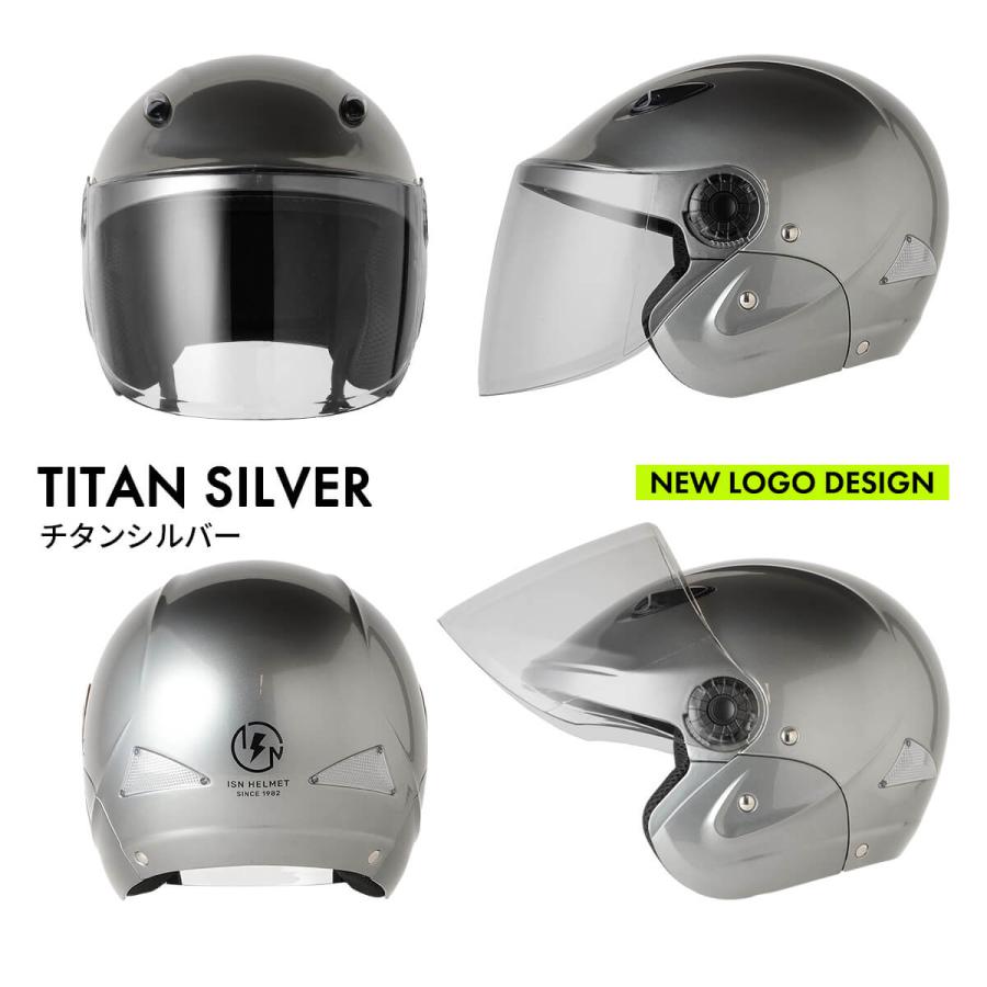 ヘルメット バイク セミジェットヘルメット 125ccまで ISN207 ヘルメット バイク セミジェットヘルメット 125ccまで ISN207