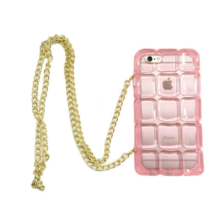 iPhone 6 - 4.7インチ用ケース（カバー）アイスブロック おしゃれチェーンストラップ付きTPU ケース クリア (クリア) |  | 03