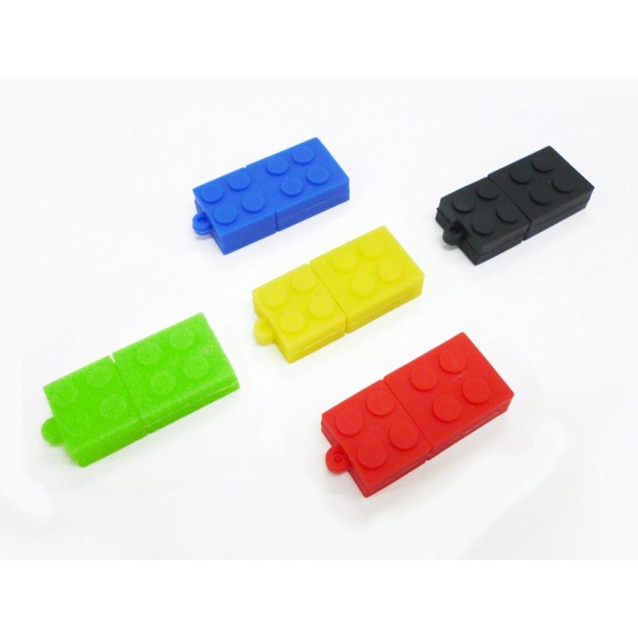 ブロック型　USBフラッシュメモリ　記録　容量32G　シリコン　おしゃれ　【グリーン】 |  | 01