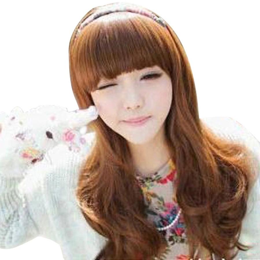 耐熱フルウィッグ-ふわふわカール/ロング/ライトブラウン（ウィッグキャップ付き） |  | 02