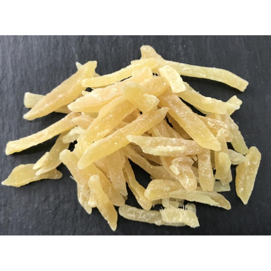 ライム香る生姜菓子 生姜スティック ライム風味 300g/100gパックが3袋入り ドライフルーツ 送料無料(ライムジンジャー100g×3P )生姜スティック|fs-yokohama|02