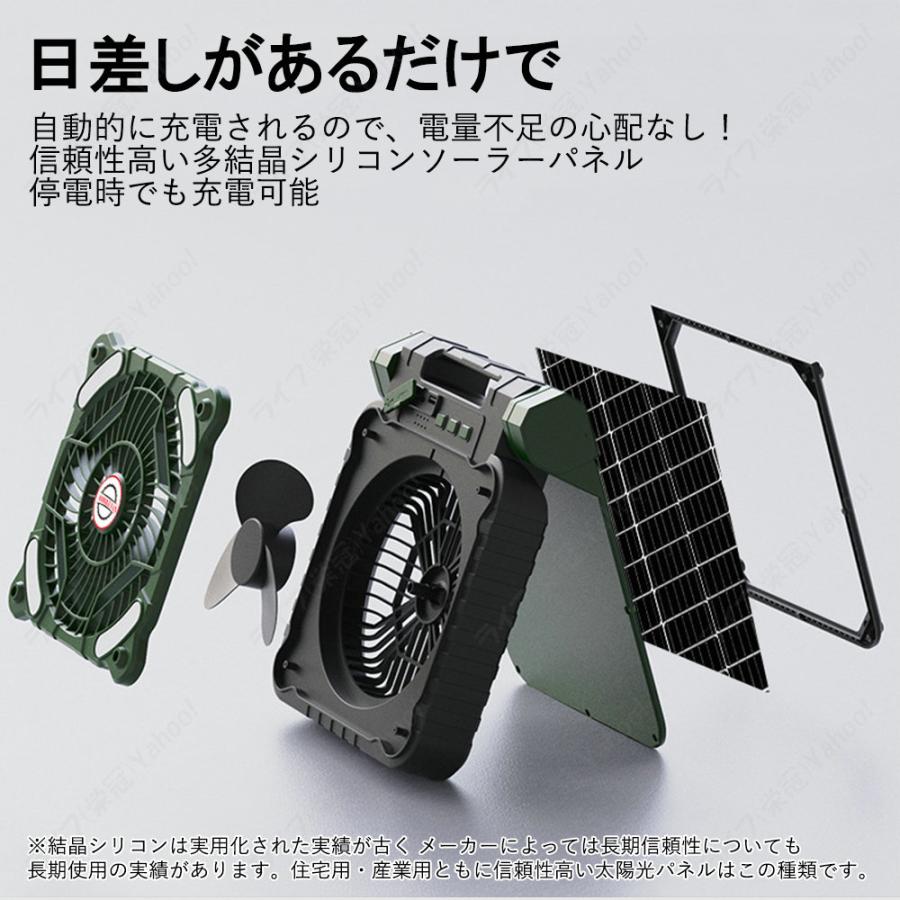 扇風機 充電式 コードレス ソーラー 防災 対策 静音 卓上 dc 静か