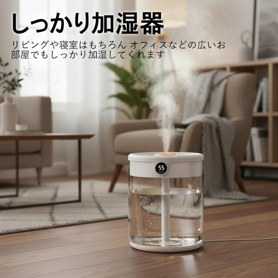 加湿器 卓上 超音波式 大容量 上部給水 省エネ 卓上加湿器 静音 除菌