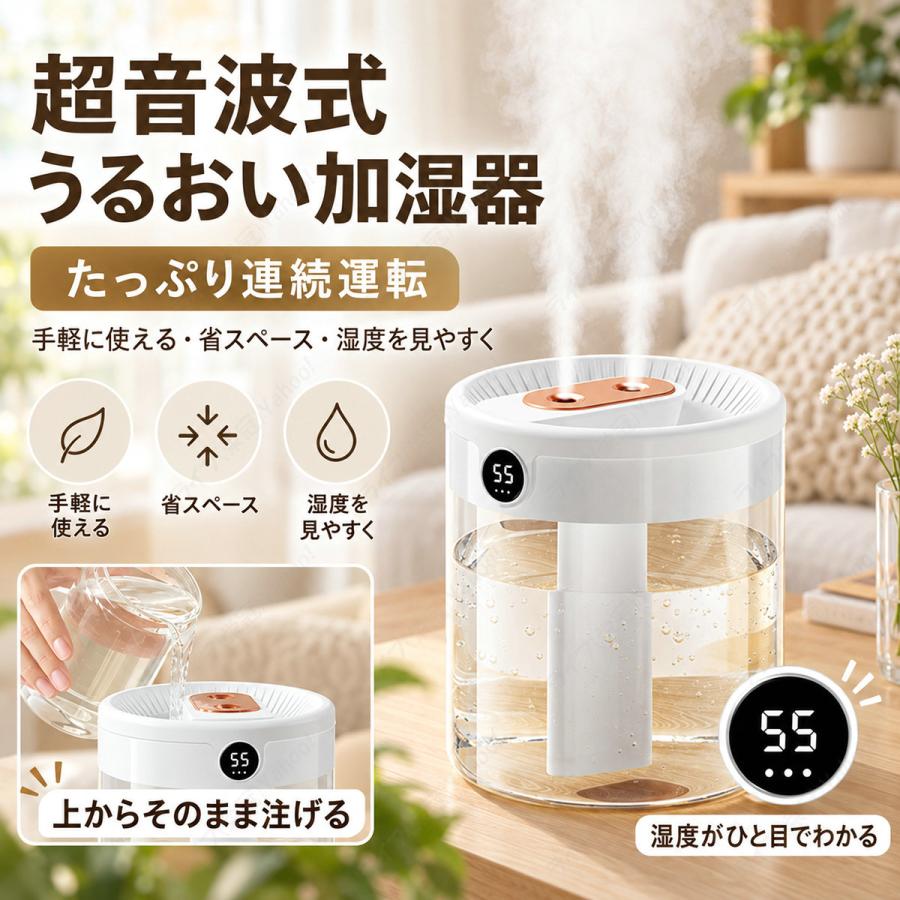 加湿器 卓上 超音波式 大容量 上部給水 省エネ 卓上加湿器 静音 除菌