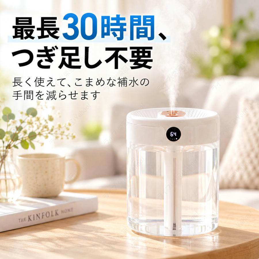 加湿器 卓上 超音波式 大容量 上部給水 省エネ 卓上加湿器 静音 除菌