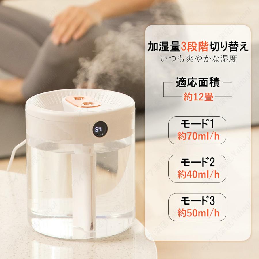 加湿器 卓上 超音波式 大容量 上部給水 省エネ 卓上加湿器 静音 除菌