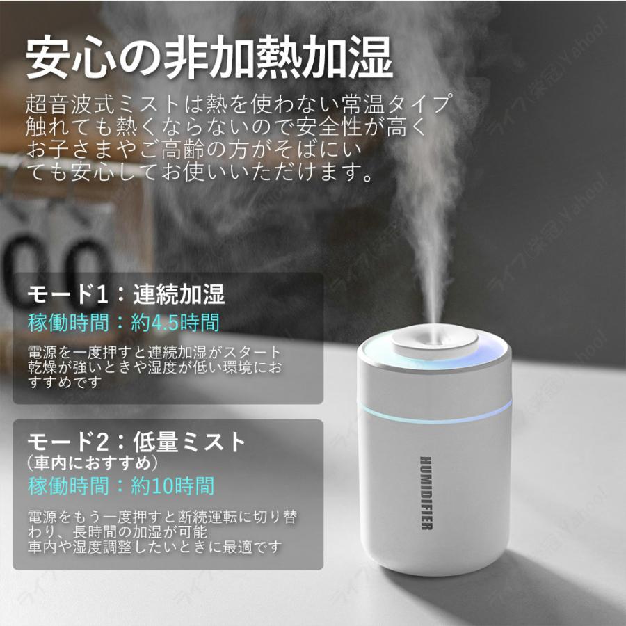 クーポンで2,380円】加湿器 超音波式 省エネ 卓上 車載 加湿器 アロマ 