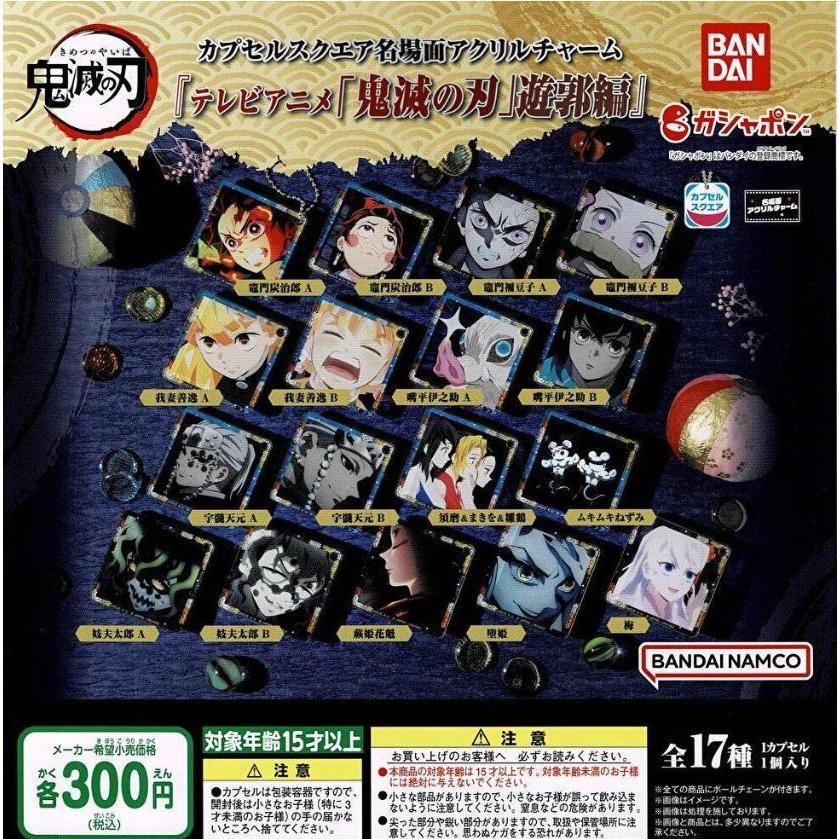 カプセルスクエア名場面アクリルチャーム 『テレビアニメ 「鬼滅の刃