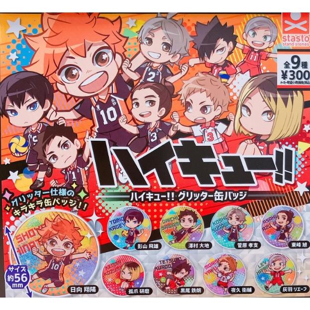 コンプリート】 ハイキュー!! グリッター缶バッジ 全9種セット【在庫品 