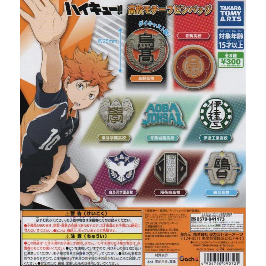 ハイキュー!! TO THE TOP 高校モチーフピンバッジ 全8種セット ハイキュー!! TO THE TOP 高校モチーフピンバッジ 全8種セット