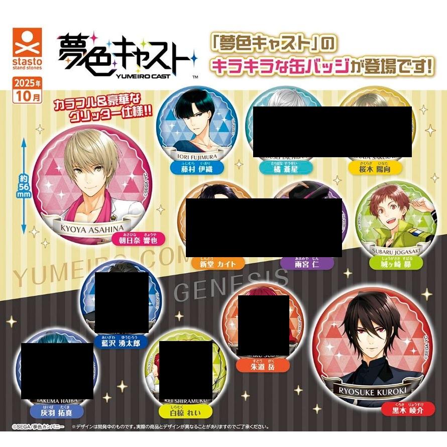 夢色キャスト ラメグリッター缶バッジ 4種セット 【在庫品】 : F&S