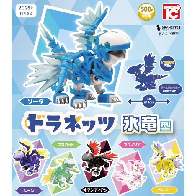 ドラネッツ 氷竜型 各種 （全6種+シークレット1種） 【2025年11