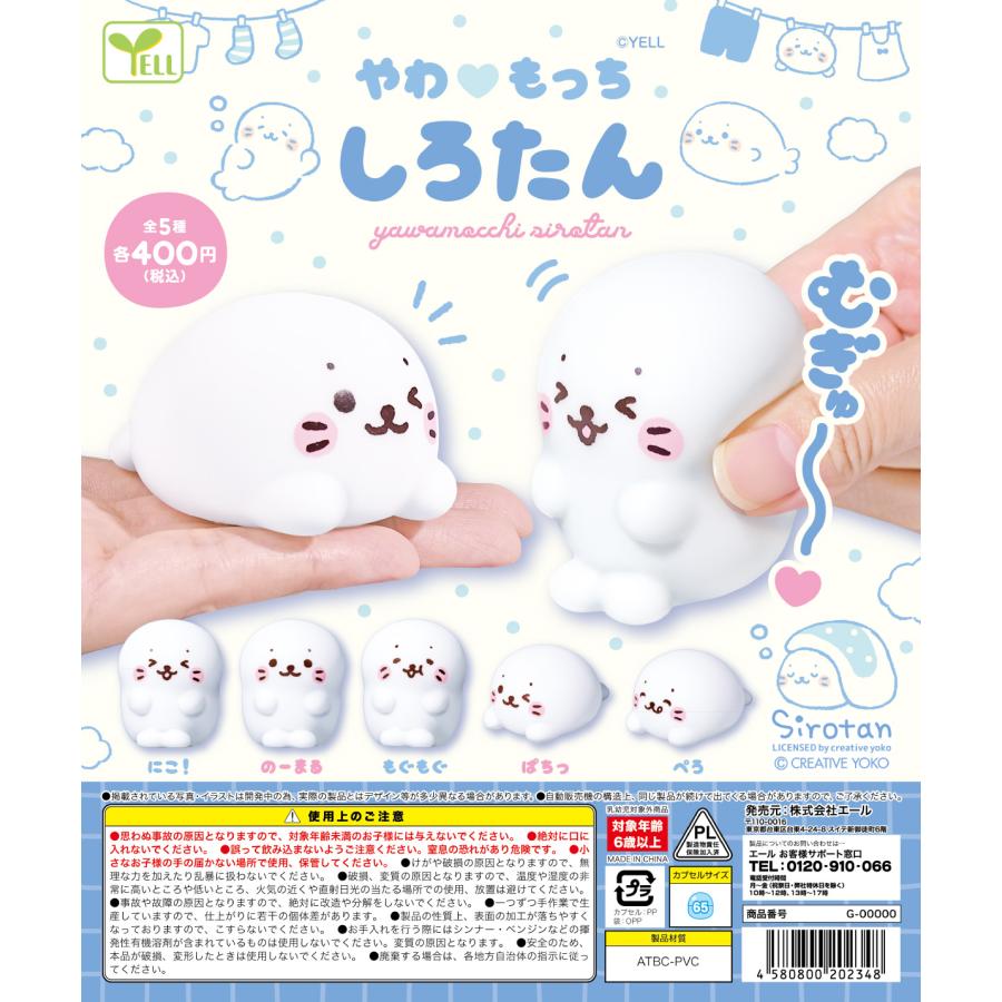 やわもっち しろたん 全5種セット 【2026年6月予約/コンプリート