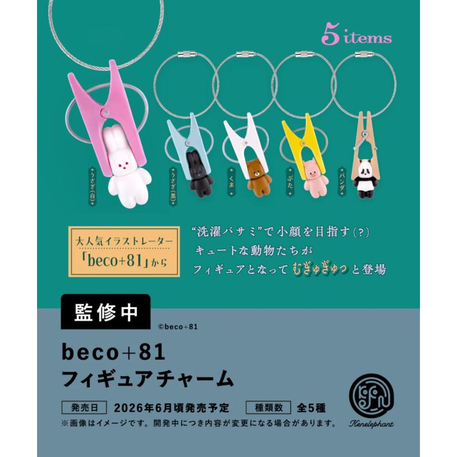 beco+81 小顔矯正 フィギュアチャーム カプセル版 全5種セット 【2026