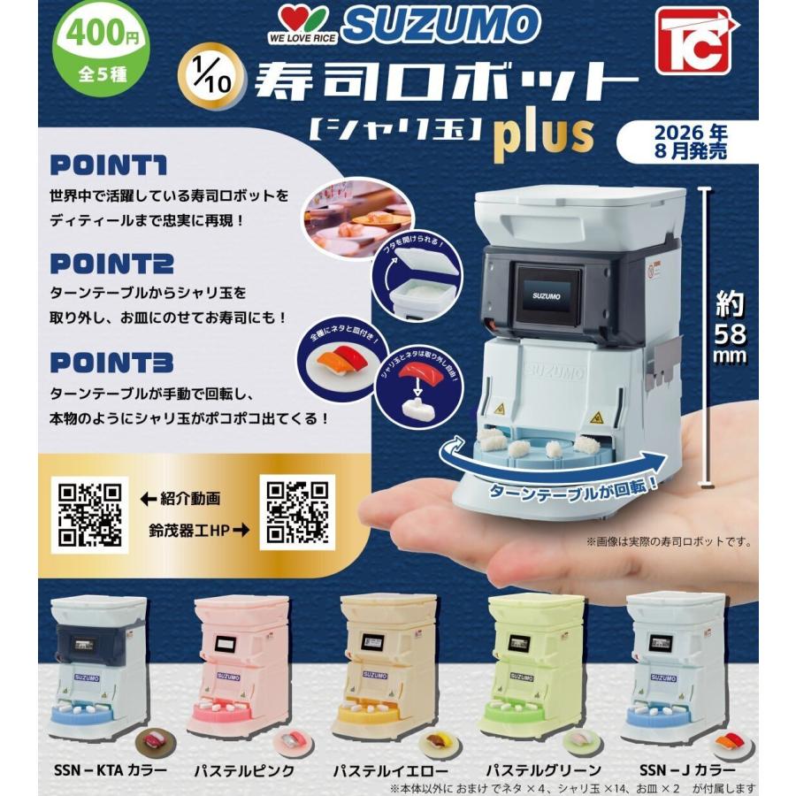 1/10 SUZUMO 寿司ロボット シャリ玉 plus 全5種セット 【2026年8月予約