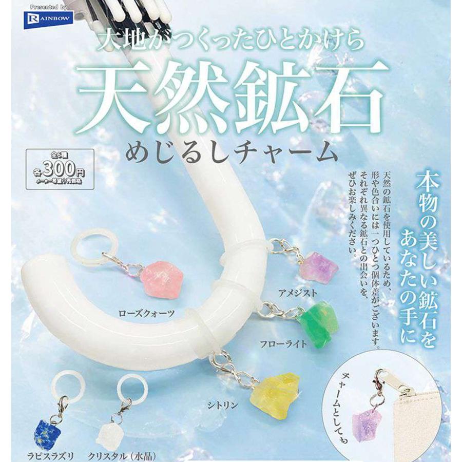 大地がつくったひとかけら 天然鉱石めじるしチャーム 全6種セット