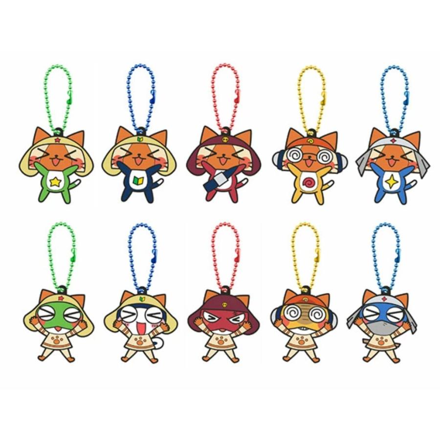 モンスターハンター ケロロ軍曹 マスコット 大量セット モンスターハンター×ケロロ軍曹 カプセルラバーマスコット 全10種