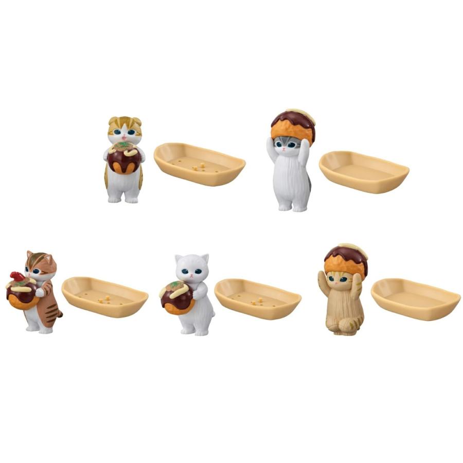 mofusand たこやきにゃんマスコット 全5種セット BANDAI コンプリート
