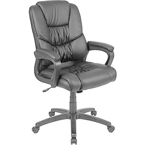 品質が完璧 【並行輸入品】Flash Furniture パッド付き レザーソフト 回転式 73×73×107~116cm ブラック ビッグ&トールオフィスチェア オフィス、ワークチェア 品質が完璧 【並行輸入品】Flash Furniture パッド付き レザーソフト 回転式 73×73×107~116cm ブラック ビッグ&トールオフィスチェア オフィス、ワークチェア