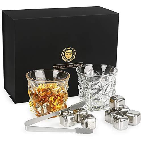 【オンラインショップ】 【並行輸入品】Kollea Whiskey Stones Gift Set With 8 Stainless Steel Whiskey Stones その他アルコールグッズ