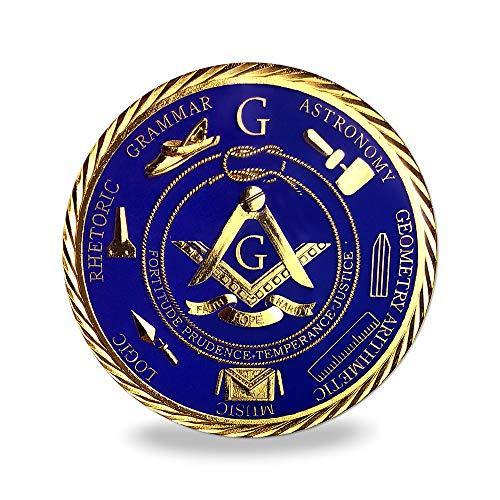 並行輸入品 フリーメイソンブラザーフッドカーエンブレム ゴールドメッキ ブルーフリーメイソンアクセサリーギフト 電子玩具 即日発送 Themtransit Com