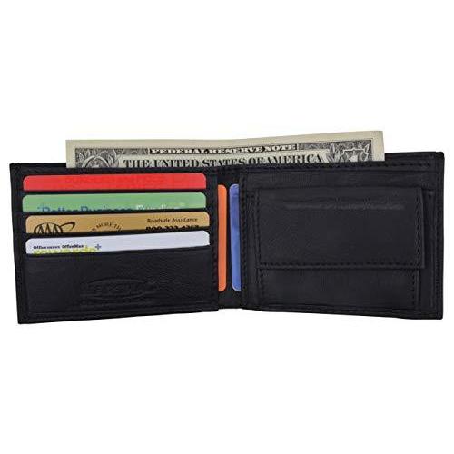 並行輸入品 Soft Leather Kids Slim Thin Coin Pouch Bifold Wallet