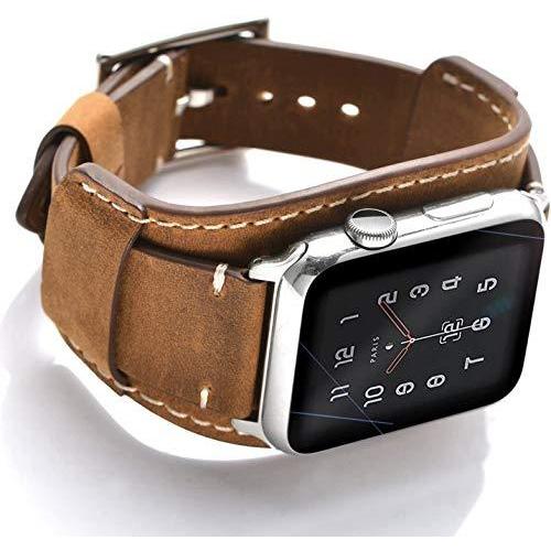 お得な情報満載 Watch Apple with Compatible 【並行輸入品】Jamcl Band Leather Genuine mm, 42 mm 44 スマートウォッチアクセサリー