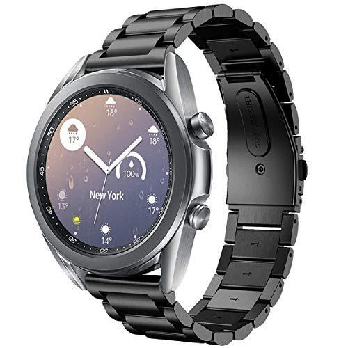 【祝開店！大放出セール開催中】 【並行輸入品】SYXINN Samsung Galaxy Watch 3 41mm バンド ステンレススチール メタル 20mm 腕時計バンド クイッ 交換レンズ
