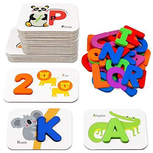 豪華 Flash Alphabet and 【並行輸入品】Number Cards Montesso ABC Years, 2-4 Toddlers for 知育玩具