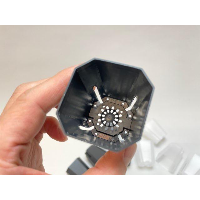 鉢 プラスチック 花丸 スリット　多肉植物　1.7号鉢 2.5 ポット　12個 1.7号ミニスリット深鉢55型-半透明クリアー☆(スリットポット