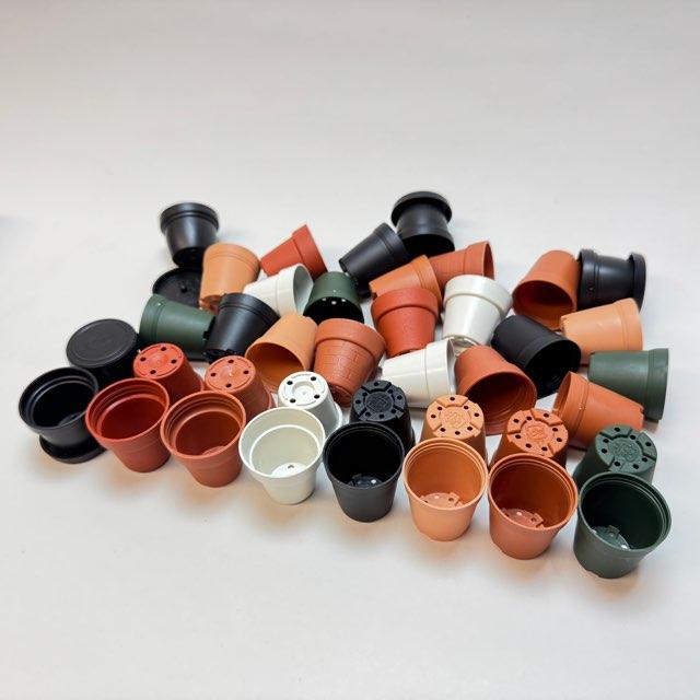 1号プラ鉢-黒 超ミニサイズ 1個売り[1-7B] : フラワーショップ