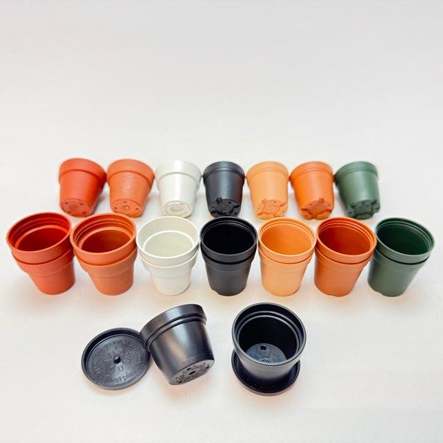 1号プラ鉢-(濃い)茶 超ミニサイズ 1個売り[1-7B] : フラワーショップ
