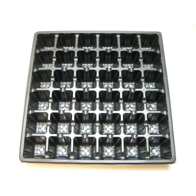 1号プラ鉢ぴったり整理トレイ：深型(H4.4cm)-薄(ソフト)：6×6=36鉢用