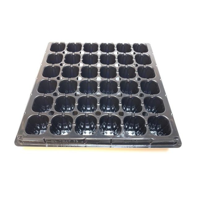 1号プラ鉢ぴったり整理トレイ-厚(ハード)：6×6=36鉢用[セルトレイ