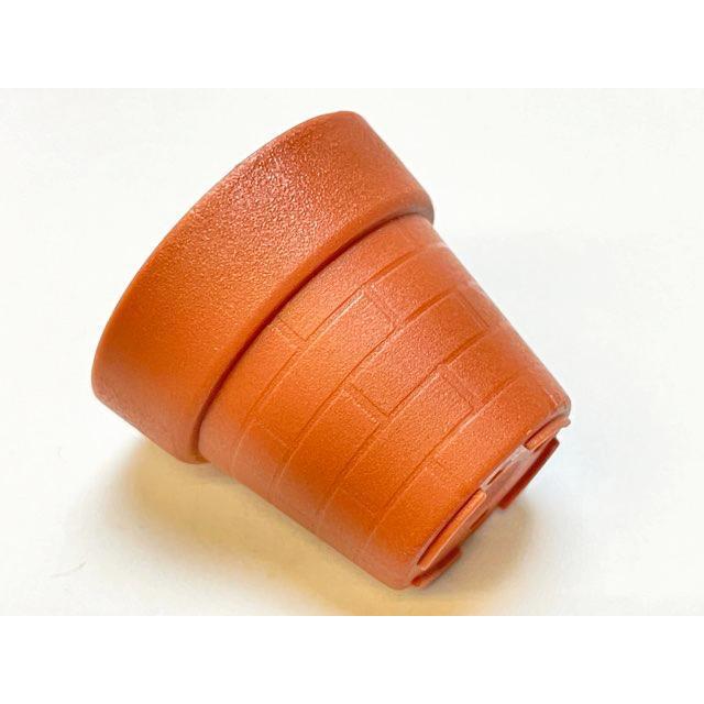 1号プラ鉢ぴったり整理トレイ-厚(ハード)＋1号プラ鉢-レンガ-超ミニ