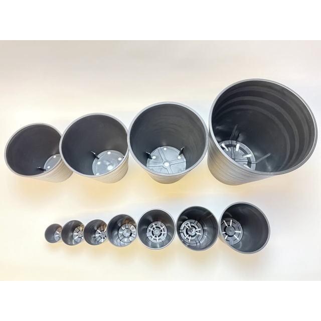セラアート長鉢-2.5号/2.5寸(当店2号)-マットな黒○ブラック