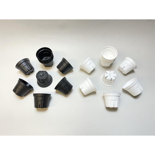 プレステラ丸型2号スリット鉢-ミニサイズ【白】〇＠多肉植物