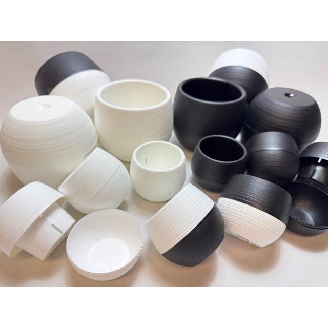 ボール型プラ鉢-3号-黒大(1鉢)[254GB] : フラワーショップ江口Yahoo!店