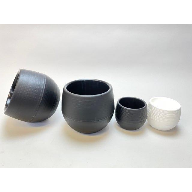 ボール型プラ鉢-3号-黒大(1鉢)[254GB] : フラワーショップ江口Yahoo!店