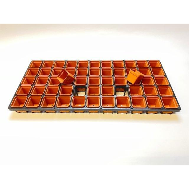 6cmポットや1.7号鉢用四角型枠トレイ:5×11=55鉢用+1.7号四角 6cmポットや1.7号鉢用四角型枠トレイ:5×11=55鉢用+1.7号四角