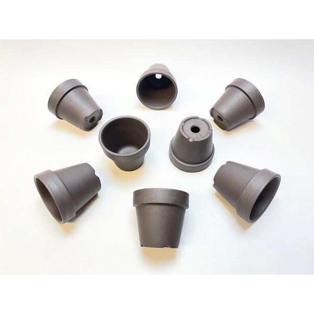 黒陶器鉢(黒朱温鉢/黒土)-2.5号(φ7.9×H7.1) : フラワーショップ 黒陶器鉢(黒朱温鉢/黒土)-2.5号(φ7.9×H7.1) : フラワーショップ
