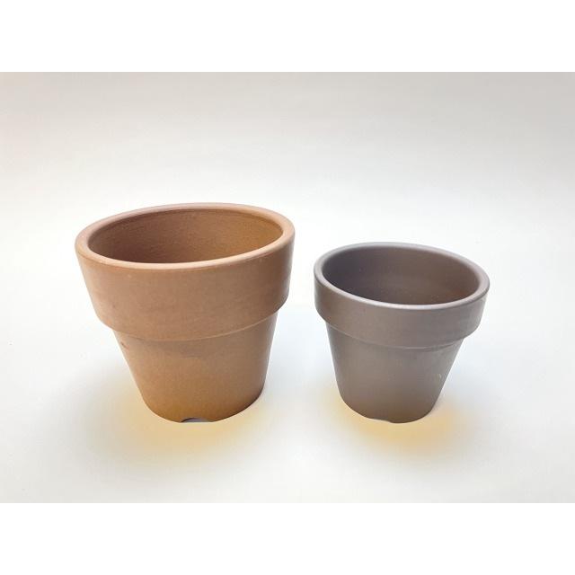 黒陶器鉢(黒朱温鉢/黒土)-2.5号(φ7.9×H7.1) : フラワーショップ 黒陶器鉢(黒朱温鉢/黒土)-2.5号(φ7.9×H7.1) : フラワーショップ